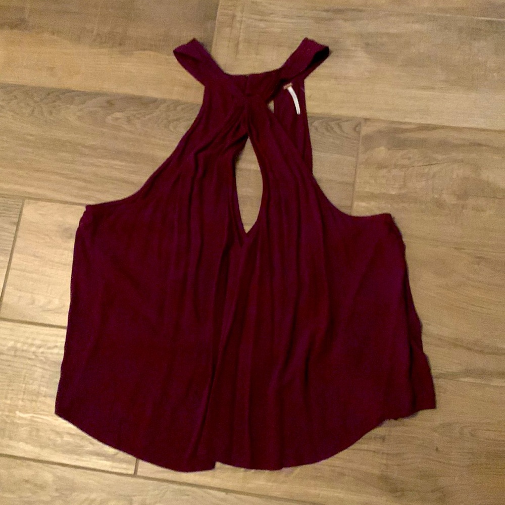 Free People Top in size Large burgundy